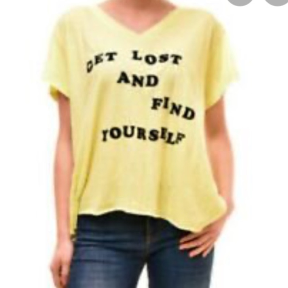 Wildfox Get Lost And Find Yourself Oversized Tee